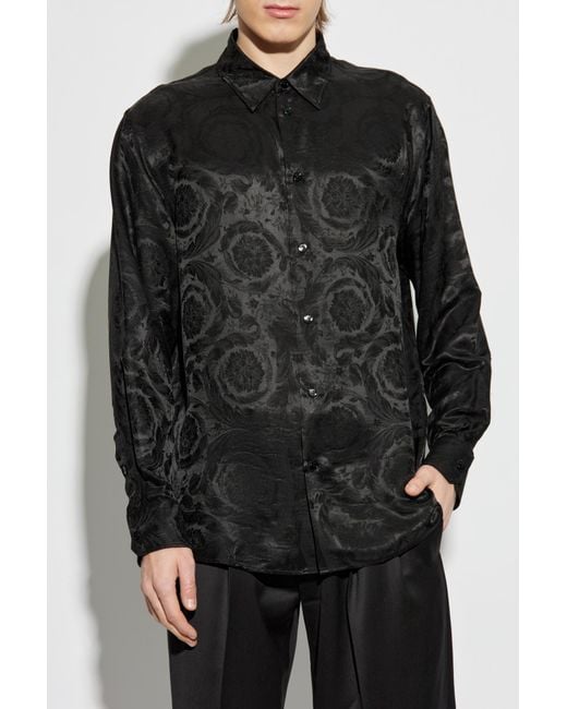 Versace Black Formal Shirts for men
