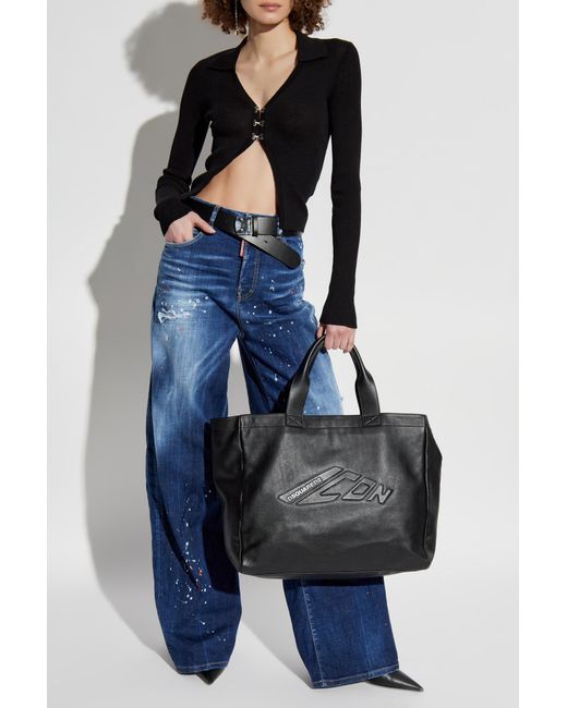DSquared² Blue Ribbed Cardigan