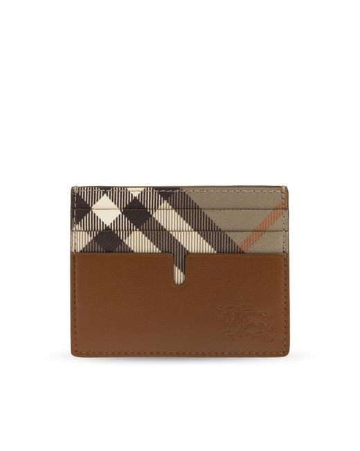 Burberry Brown Leather Card Holder for men