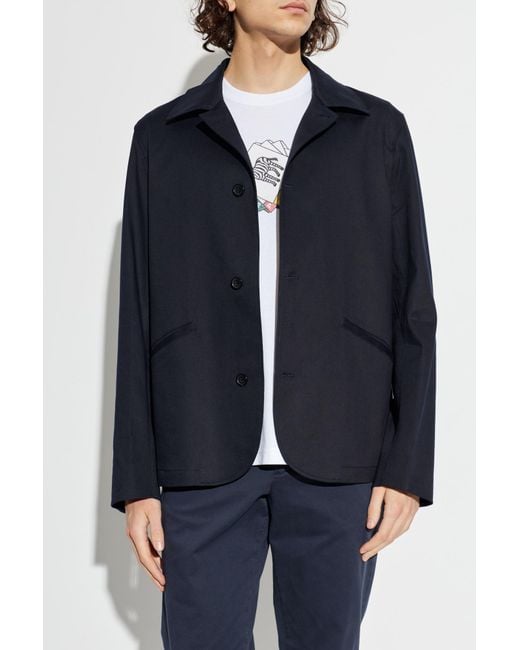 Paul Smith Blue Blazer With Open Lapels for men