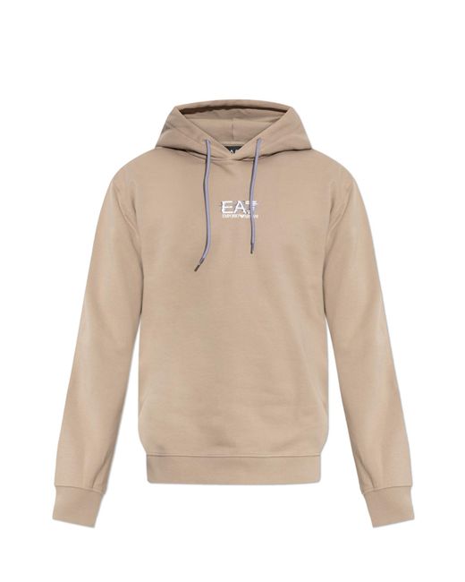 EA7 Natural Hoodie for men