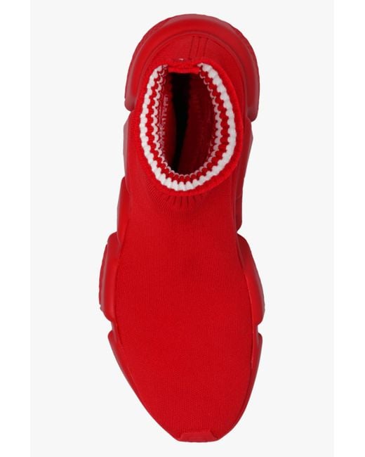 Balenciaga Red X Adidas Speed High-top Sneakers for men