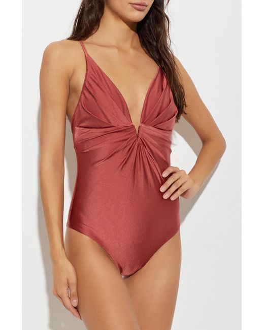 Zimmermann Red One-Piece Swimsuit