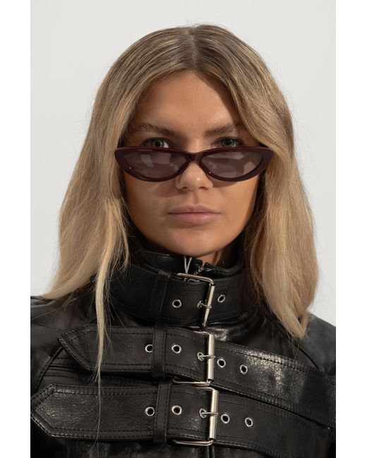 McQueen White Sunglasses
