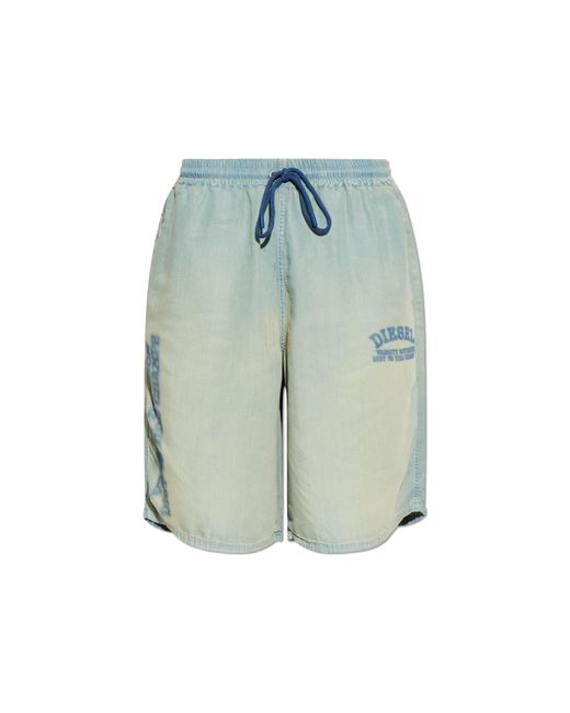 DIESEL Blue D-Enimos-Short Shorts