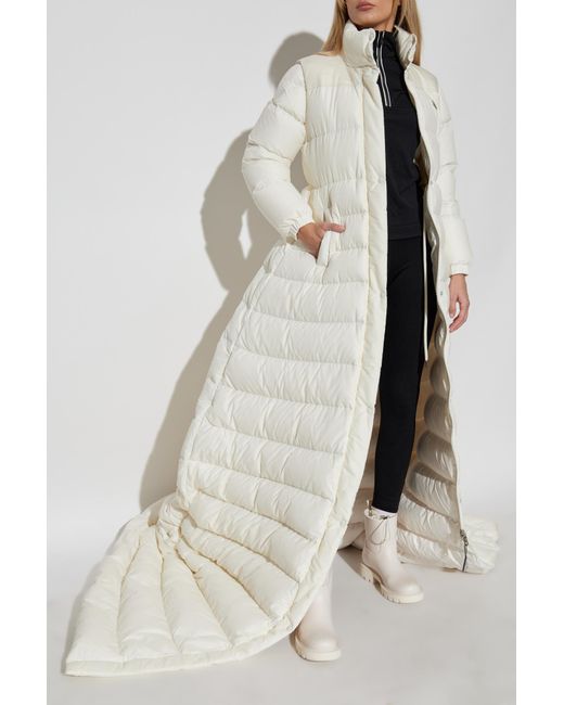 Moncler White Down Coat Verone From The Re/Icons Collection