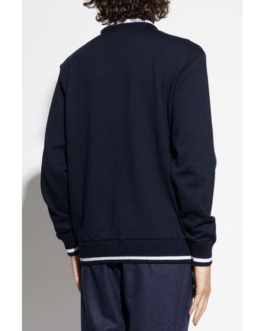 Paul & Shark Blue Wool Turtleneck for men