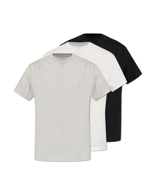 Jil Sander Gray 3-Pack Of T-Shirts for men