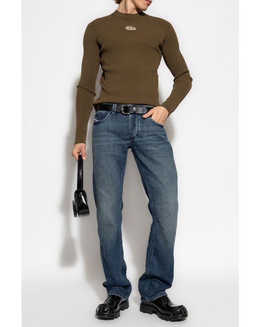 DIESEL Green Sweater 'K-Zackary-Round' for men
