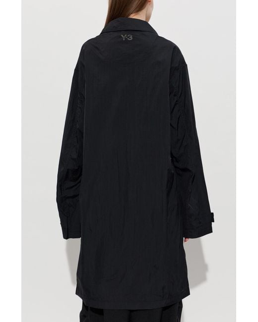 Y-3 Blue Jacket With Pockets