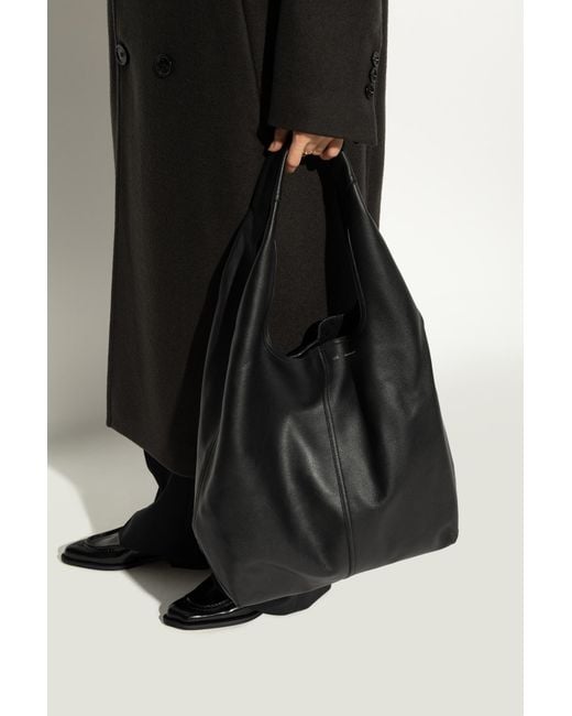 AMI Black Shopper Bag