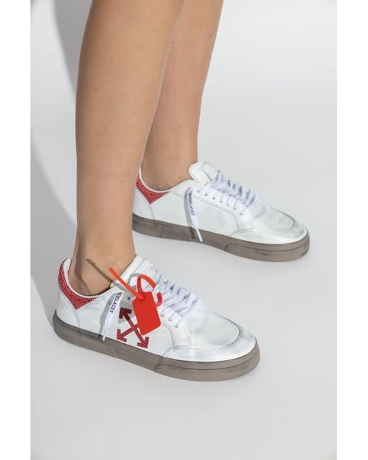 Off-White c/o Virgil Abloh Red 'Vulc Low' Sports Shoes
