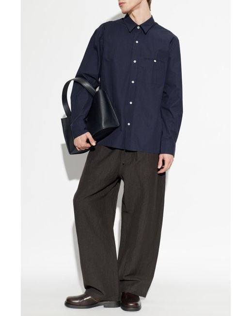 Officine Generale Blue Shirt 'Lionel' for men