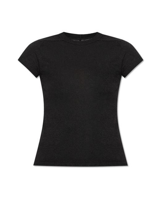 Rick Owens Black Crew Neck T-Shirt
