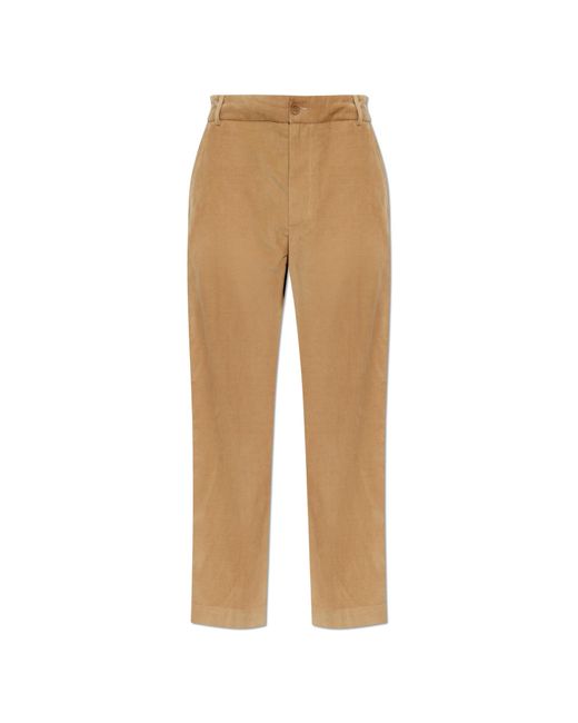 Moncler Natural Corduroy Trousers for men