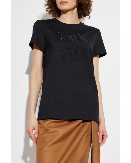 Max Mara Black T-Shirt Giovane