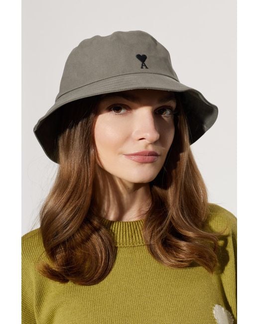 AMI Brown Hat With Embroidered Logo