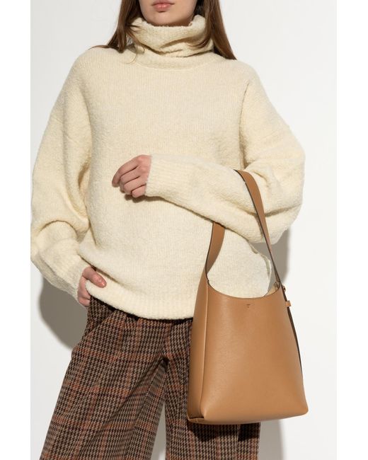 Tory Burch Natural Shoulder Bag 'Romy Small'