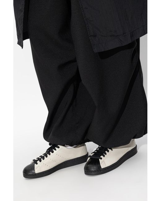 Y-3 White 'Superstar' Sports Shoes