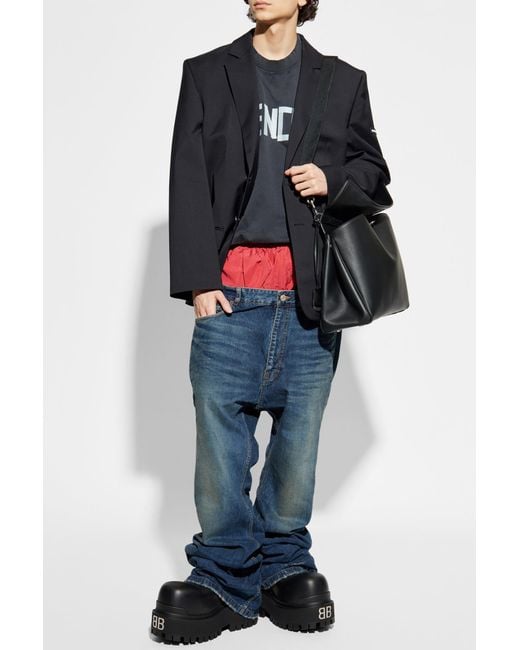 Balenciaga Black Blazer With Logo for men