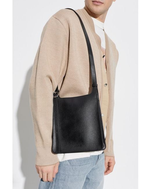 Jacquemus Black Shoulder Bag 'Petit Tablier' for men