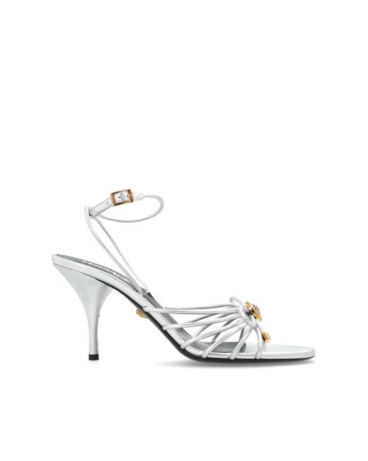 Versace Pink Heeled Sandals