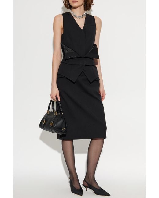 Alexander McQueen Black Wool Vest