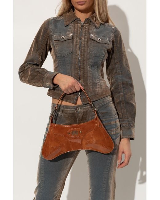 KNWLS Brown 'Razr' Shoulder Bag