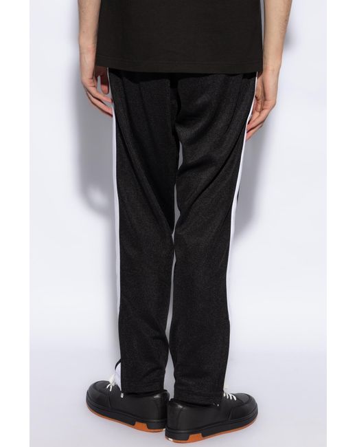 KENZO Black Trousers With Logo, for men