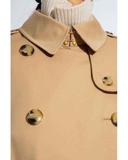 Burberry White Cotton Trench Coat