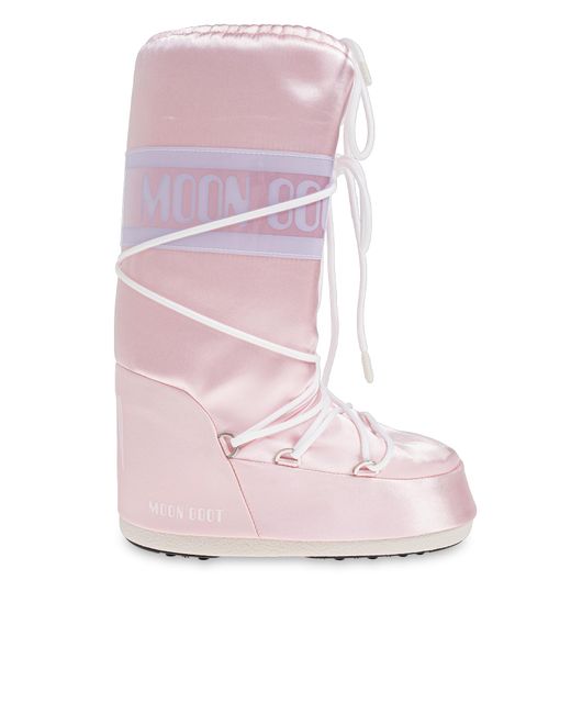 Moon Boot Pink Snow Boots 'Icon Pearly'