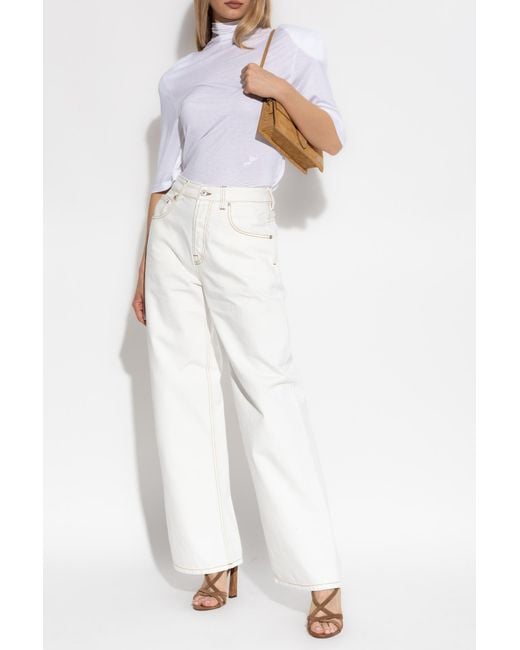 Jacquemus White Top "Spallina"