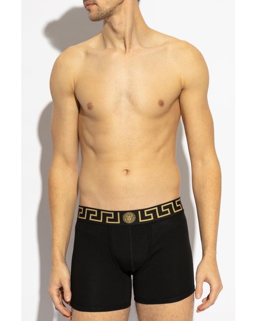Versace Black Two-Pack Boxer Shorts for men