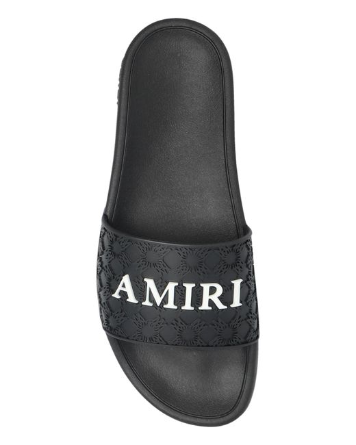 Amiri Black Rubber Flip-Flops