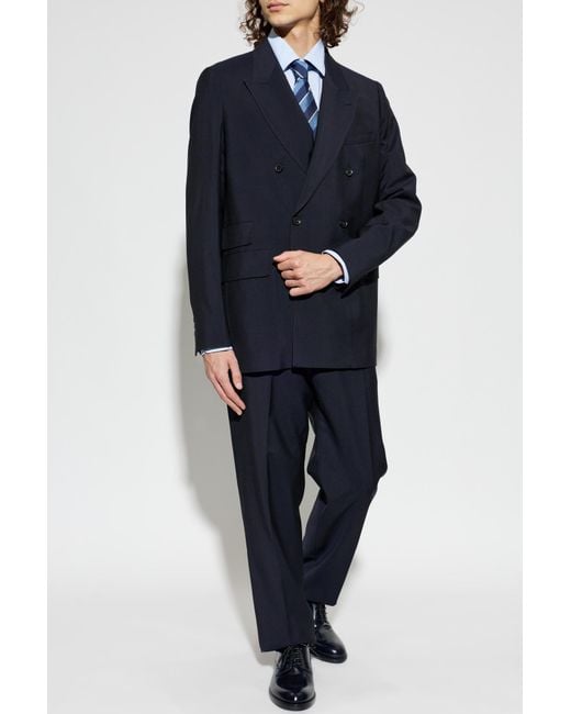 Paul Smith Blue Wool Suit for men