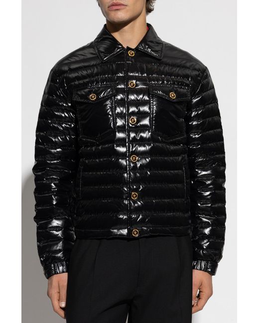 Versace Black Puffer Jacket for men