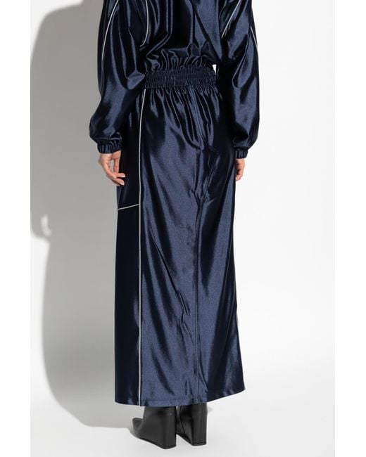T By Alexander Wang Blue Skirt With Logo