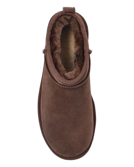 Ugg Brown 'Classic Ultra Mini' Snow Boots