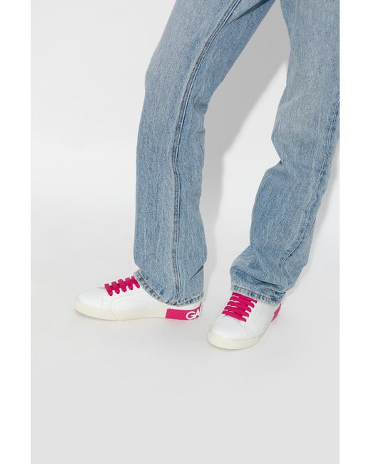 Dolce & Gabbana White 'Portofino' Sneakers