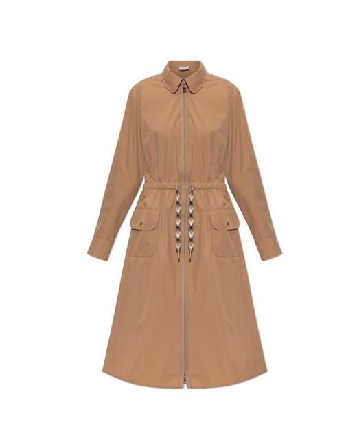 Moncler Natural Dress With Drawstring Waist