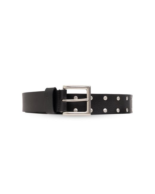 AllSaints Black Leather Belt, for men