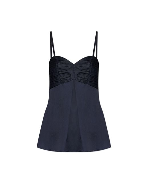 Zadig & Voltaire Blue 'Cippie Satin' Top