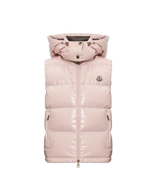 Moncler Pink 'Niverolle' Down Vest
