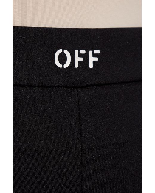 Off-White c/o Virgil Abloh Black Trousers With Logo,