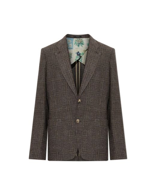 Paul Smith Gray Blazer With Double Vent for men