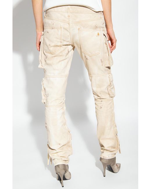 The Attico Natural Essie" Cargo Jeans