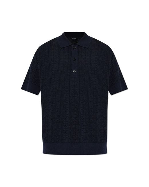 Balmain Multicolor Monogrammed Polo for men