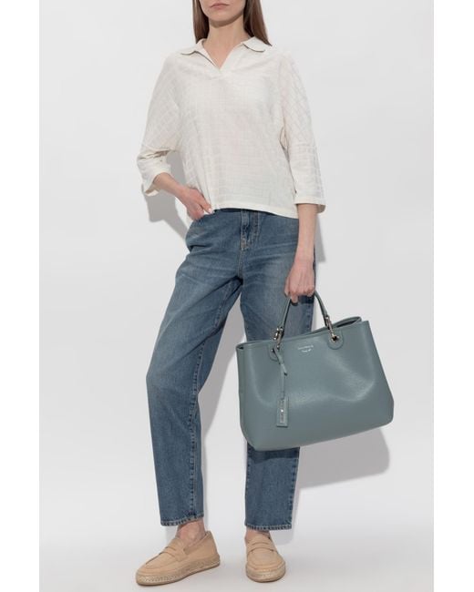 Emporio Armani Blue Straight-Leg Jeans