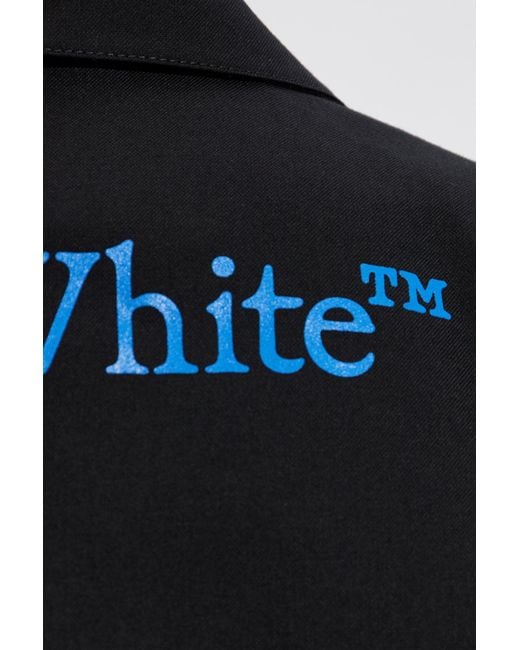 Off-White c/o Virgil Abloh Blue Short Blazer