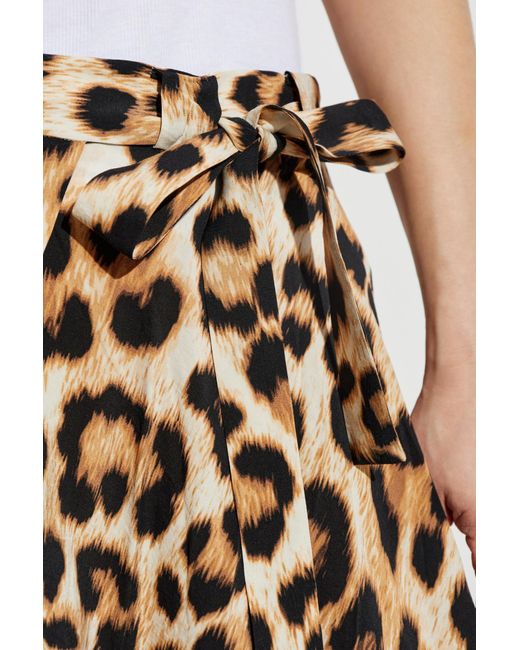 Munthe Natural Skirt With Floral Pattern